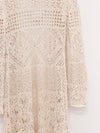 SWAYING 25 Spring/Summer Crochet Hollow Long Cardigan SW-SW25SS1T16C1-BAI White